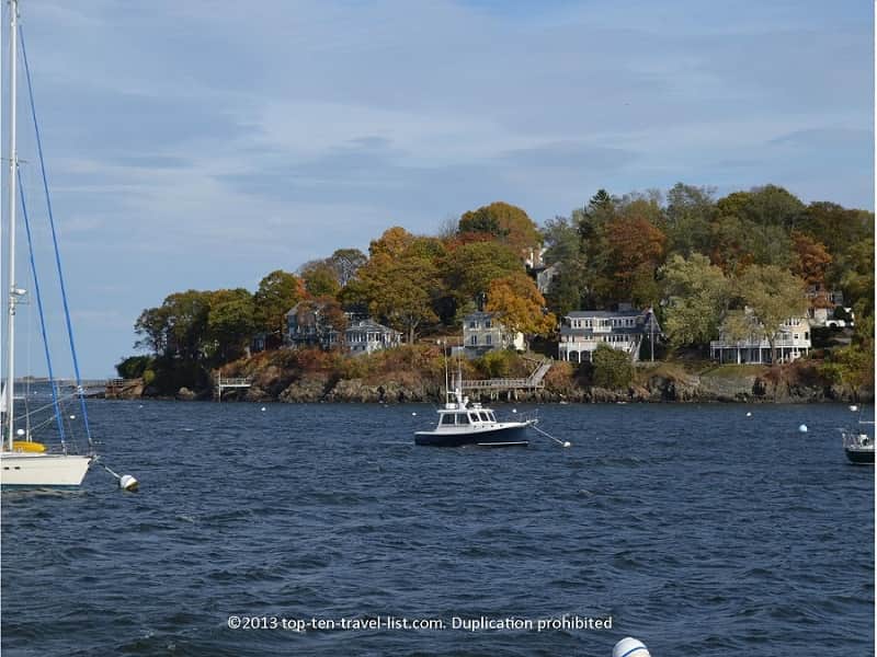 Beautiful fall foliage spotted on Mahi Mahi cruise in Salem, Massachusetts