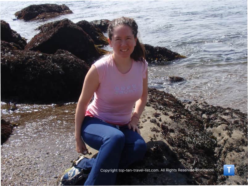 Photo opp at Ft. Bragg seaglass beach