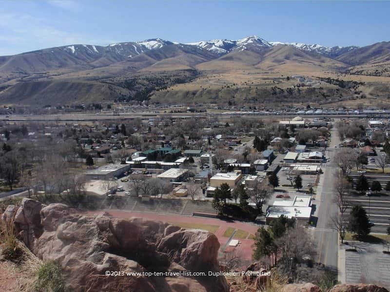 Hiking in Pocatello, Idaho along the Red Hill trail at Idaho State University