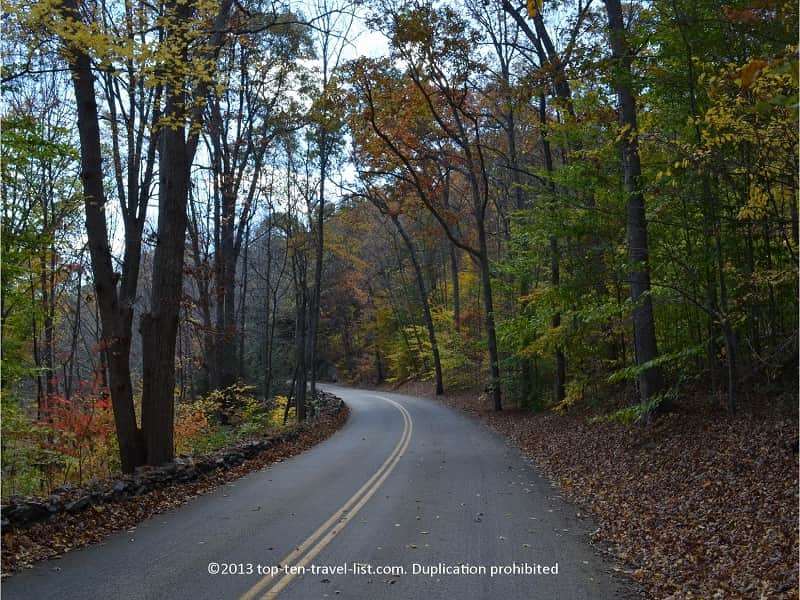 Fall foliage in East Haddam, Connecticut 