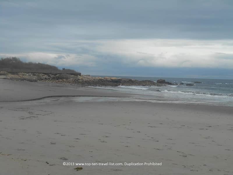 Smooth sand at Scarborough State Beach 