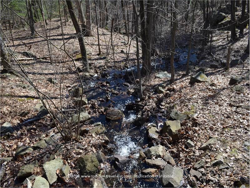 Pretty stream view at Middlesex Fells Reservation 
