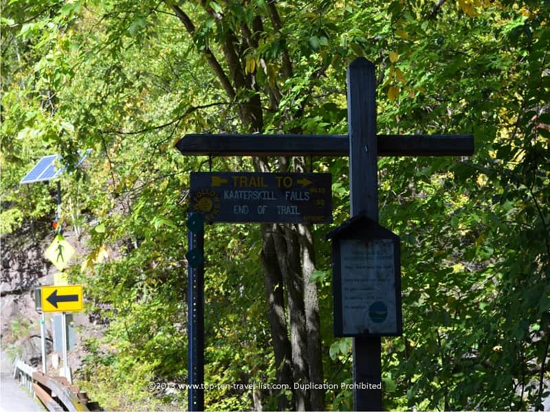 Trail sign Kaaterskill Falls Palenville, NY 