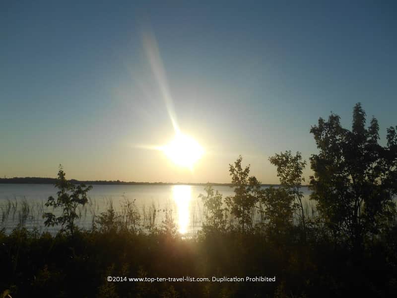 Scenic lake views at John Chestnut Park in Palm Harbor, Florida