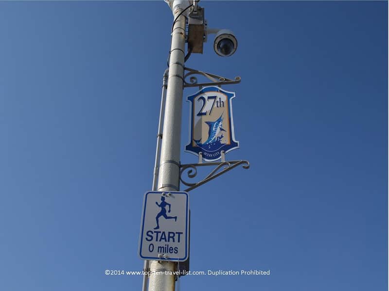 Start of Ocean City boardwalk