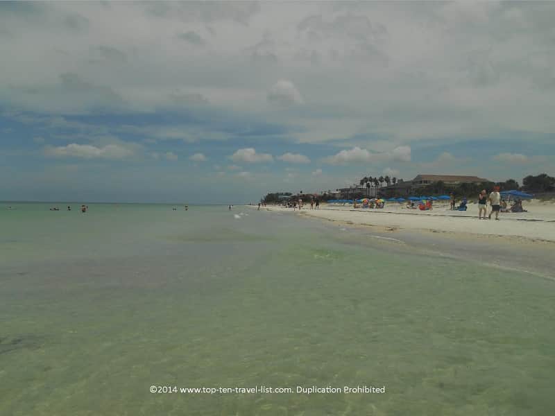 Clear water at Indian Rocks Beach in Florida  