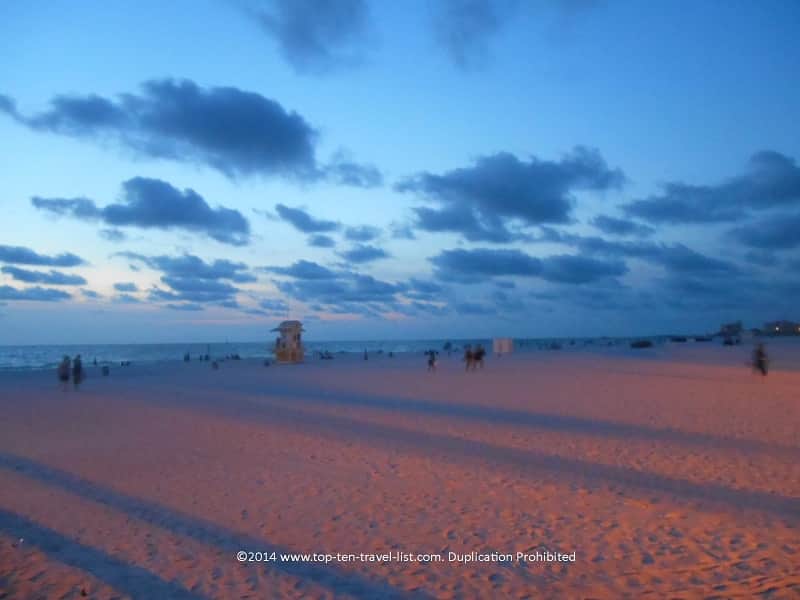Colorful sunset at Clearwater Beach, Florida