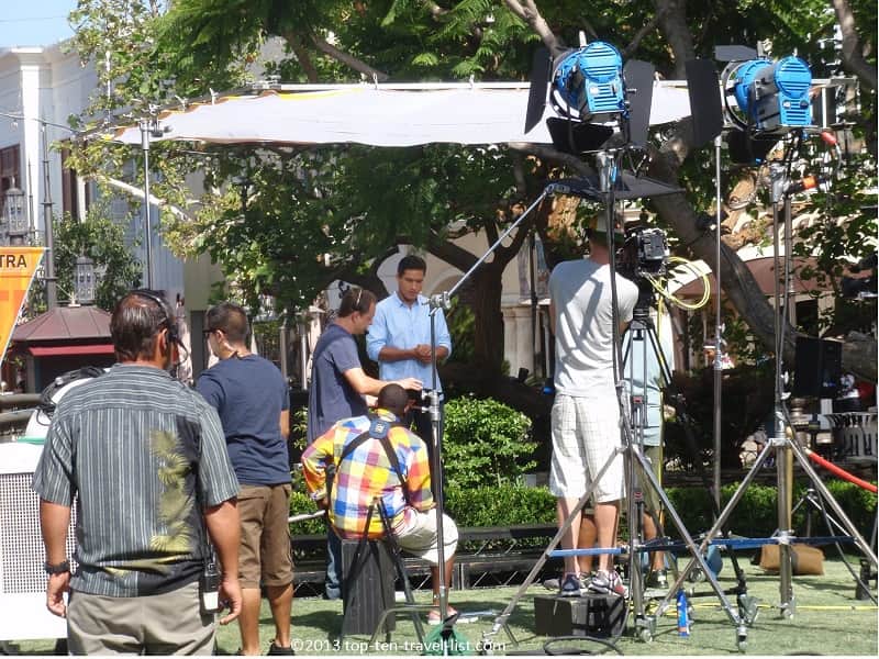 Extra taping at The Grove in Los Angeles, California 