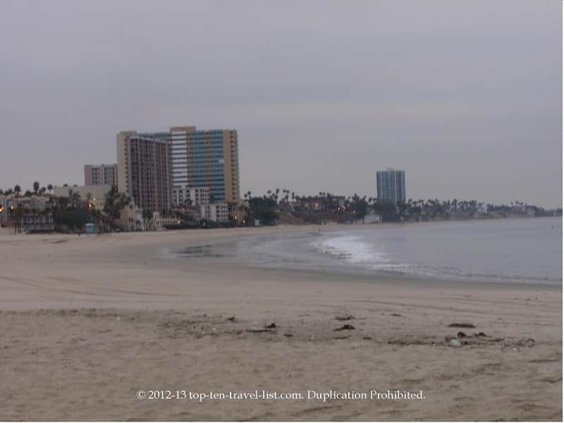 View from the Long Beach bike path - Southern California 
