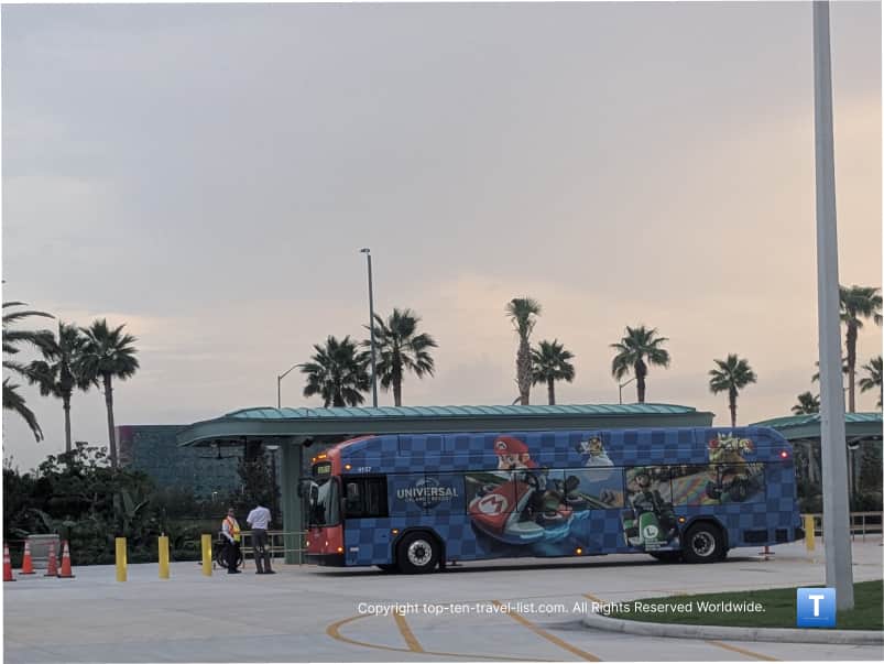 Shuttle bus for Universal resorts