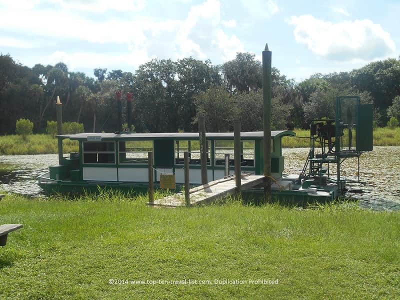 Airboat gator ride at Myakka River State Park in Sarasota, Florida 