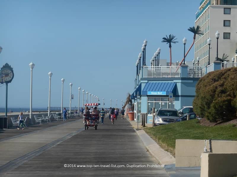 Boardwalk in Ocean City, Maryland 