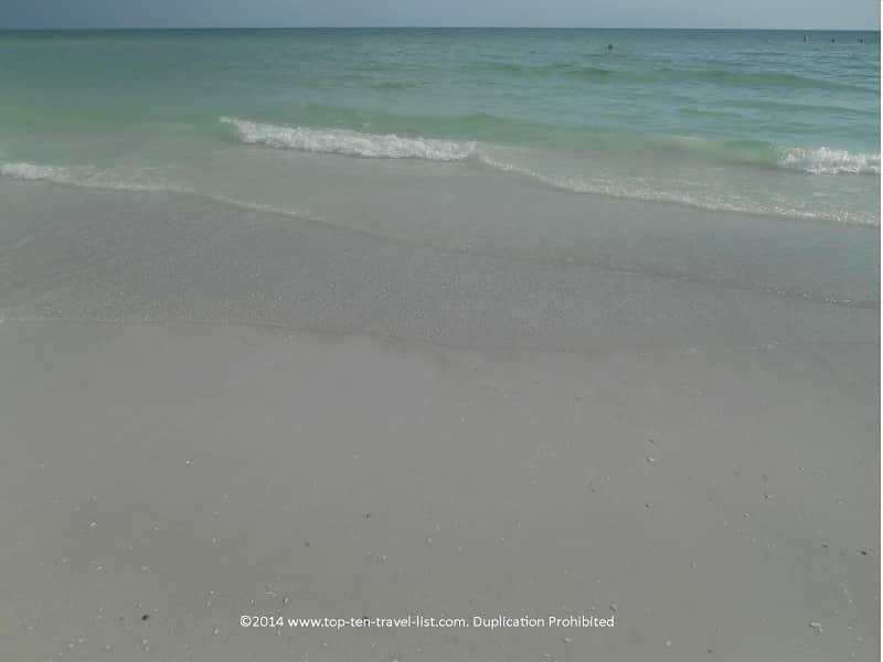 Beautiful clear water at Sarasota's Siesta Key Beach 