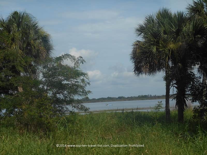Kayaker on Upper Myakka Lake 