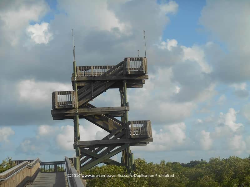 Observation tower at Weedon Island Preserve in St. Petersburg, Florida