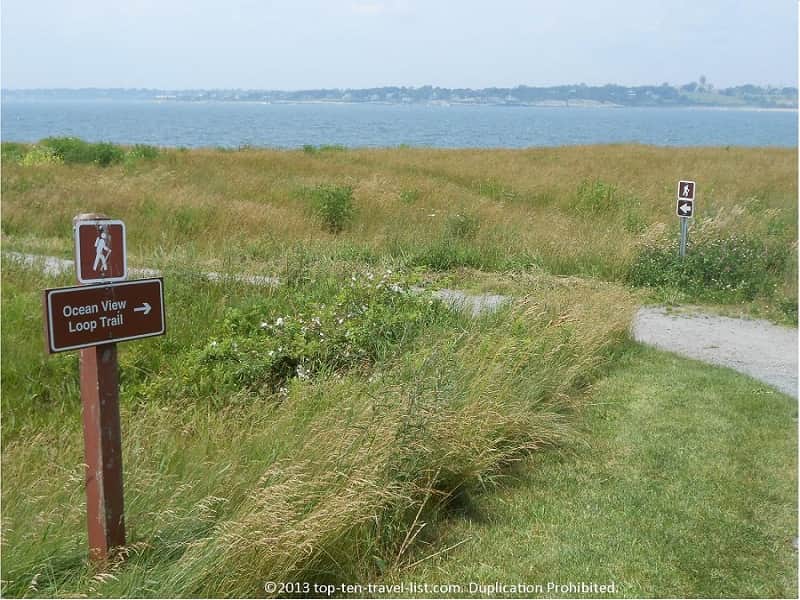 Ocean View Loop at Sachuest Point Wildlife Refuge Center - Newport, RI 