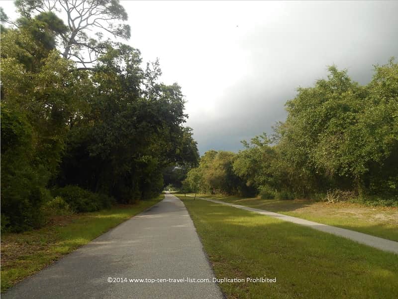 A stormy day on Florida's Pinellas Trail 