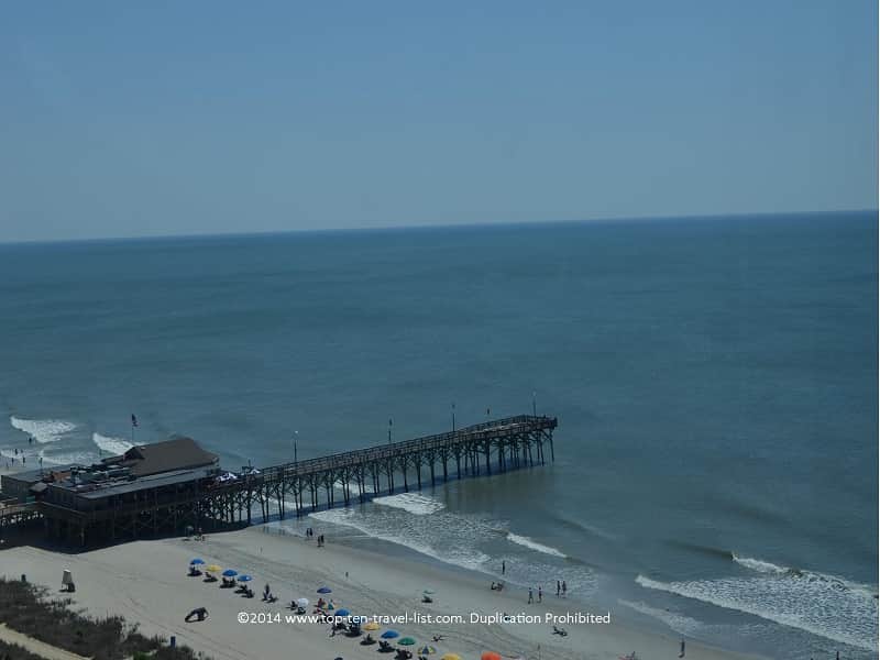 A view of Pier 14 from the Myrtle Beach SkyWheel