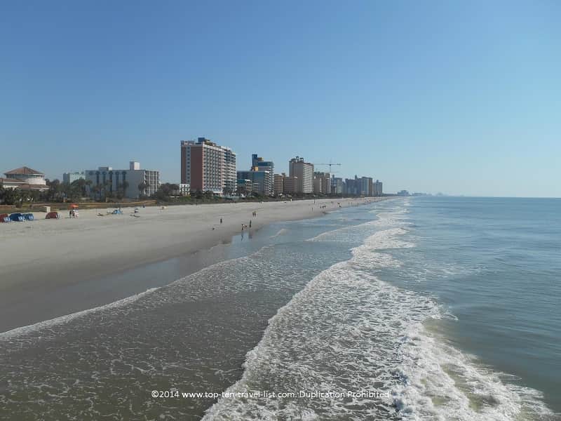 Smooth sand at beautiful Myrtle Beach 