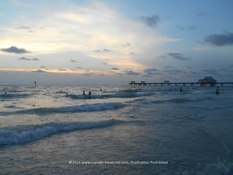 Swimming at Clearwater Beach - Florida Gulf Coast