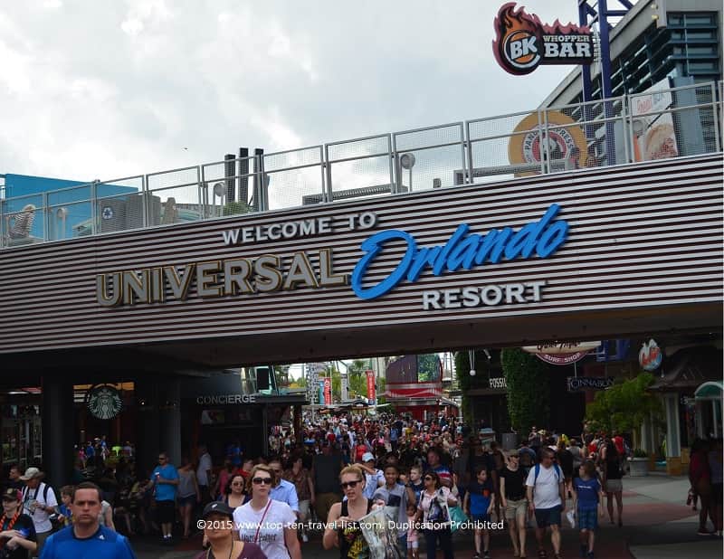 Massive crowds at Universal
