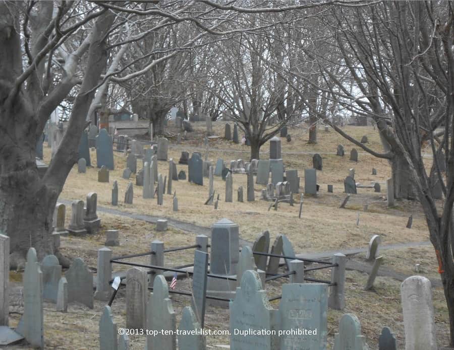 Burial Hill in Plymouth