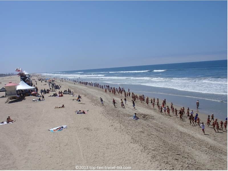 Views of the beautiful Pacific Coast from the Huntington Beach Bike Path 