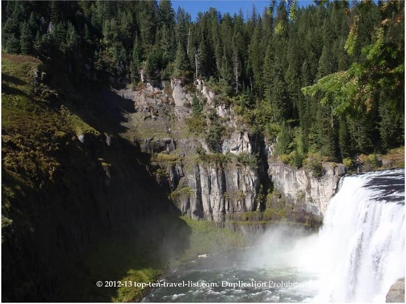 Upper Mesa Falls in Idaho 
