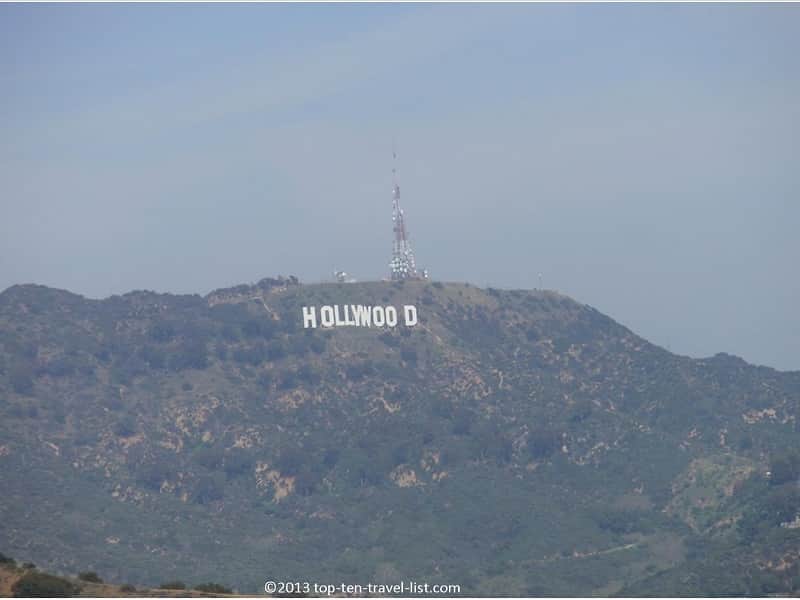 Hollywood sign view from Runyon Canyon
