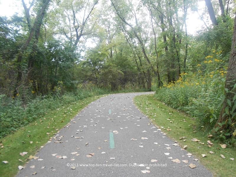 A view from the Cuyahoga Valley section of the Erie and Ohio Canal Towpath Trail 