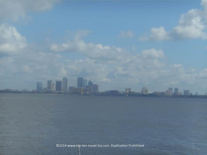 Tampa skyline from the Bayshore Blvd. path