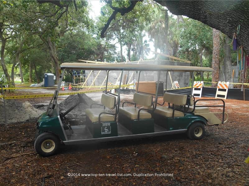 Tram ride at Boyd Hill Nature Preserve in St. Petersburg, Florida 