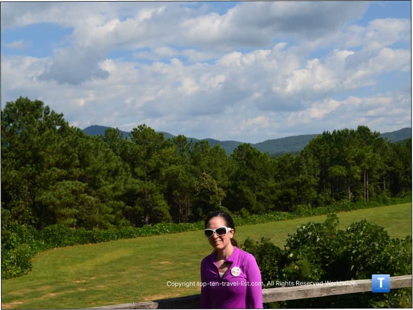 Views of the Blue Ridge mountains at the Ocoee center