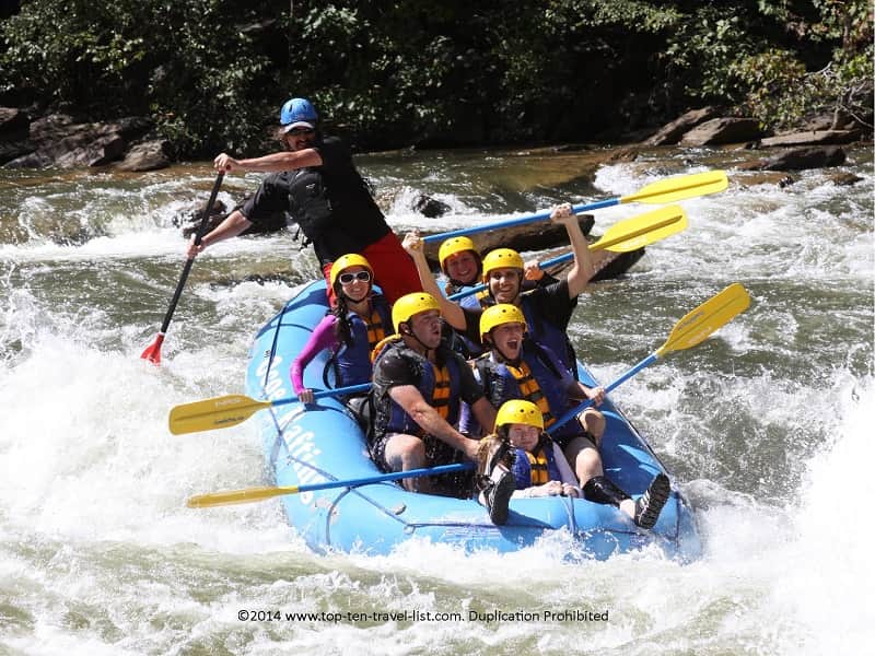 Whitewater rafting on the Ocoee River in Tennessee