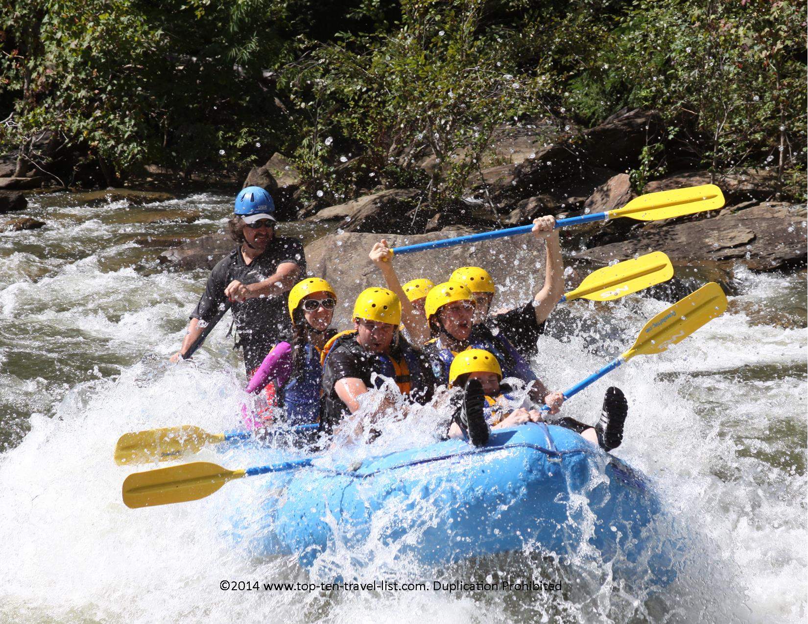 Whitewater rafting 