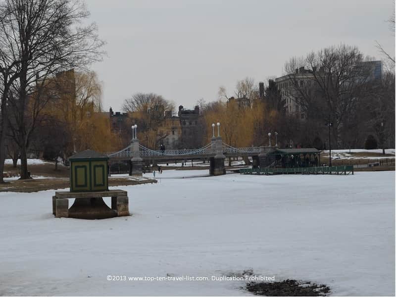 Winter at Boston Public Garden