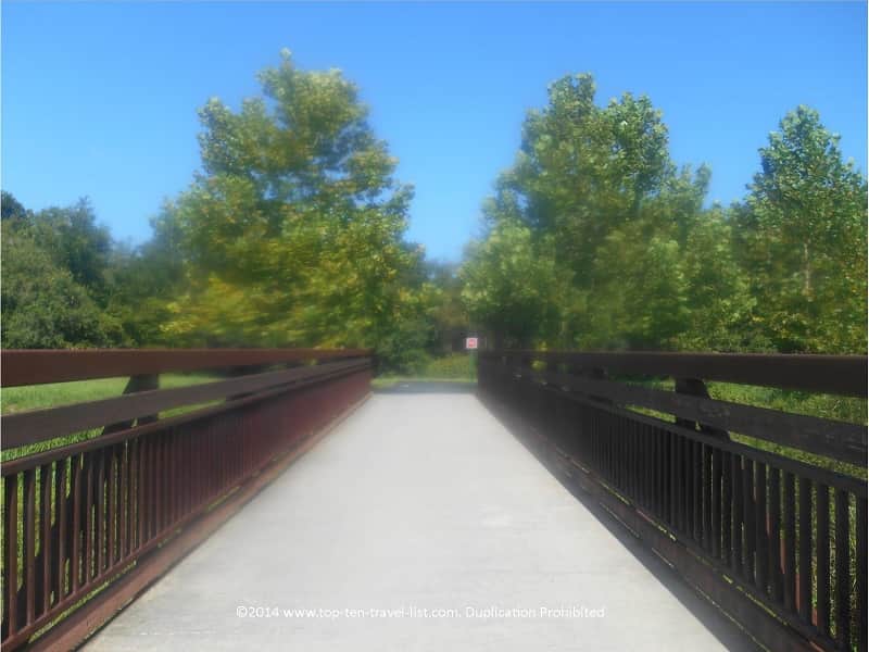 Scenic bridge on the Upper Tampa Bay trail