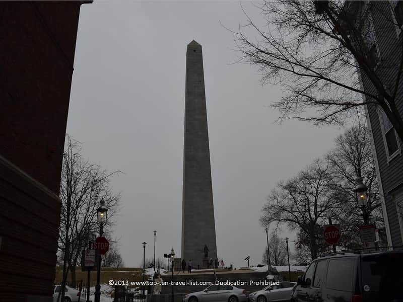Bunker Hill monument in Boston