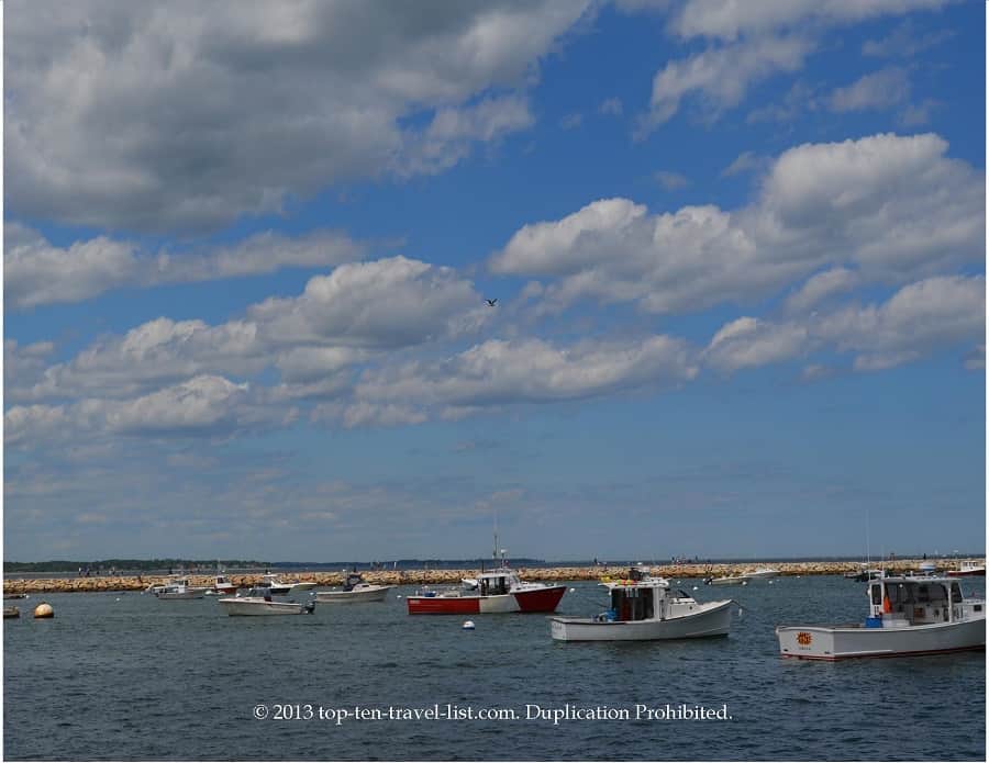 Plymouth, Massachusetts waterfront area 