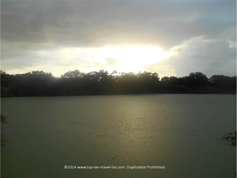 Eagle Lake Park views at sunset