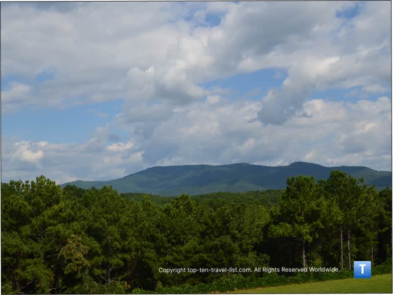Mountain views at the Ocoee rafting center