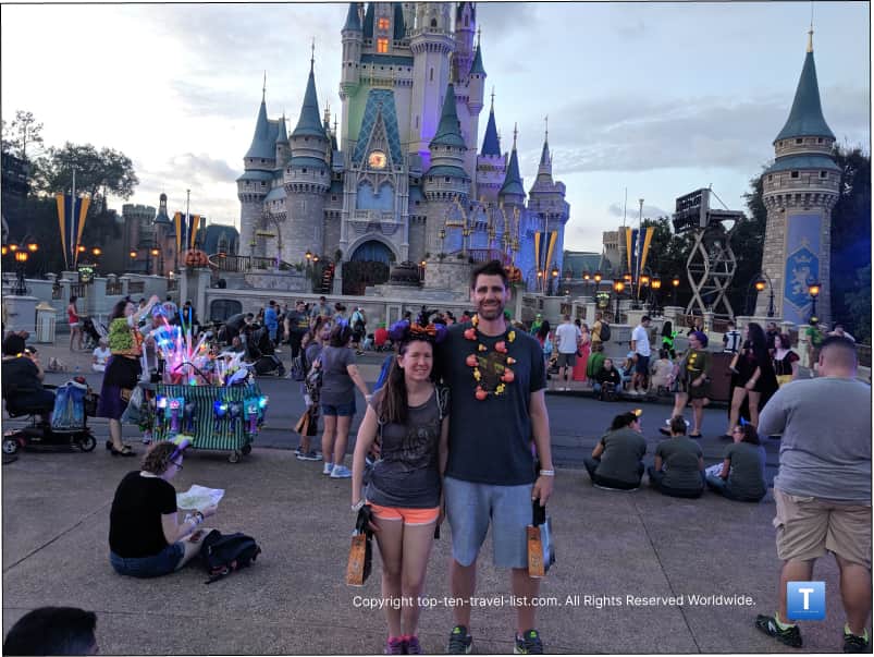 Halloween decorations at the Magic Kingdom
