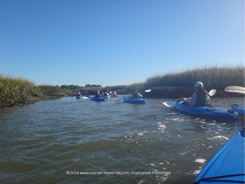 Gorgeous marsh views kayaking on Hilton Head Island