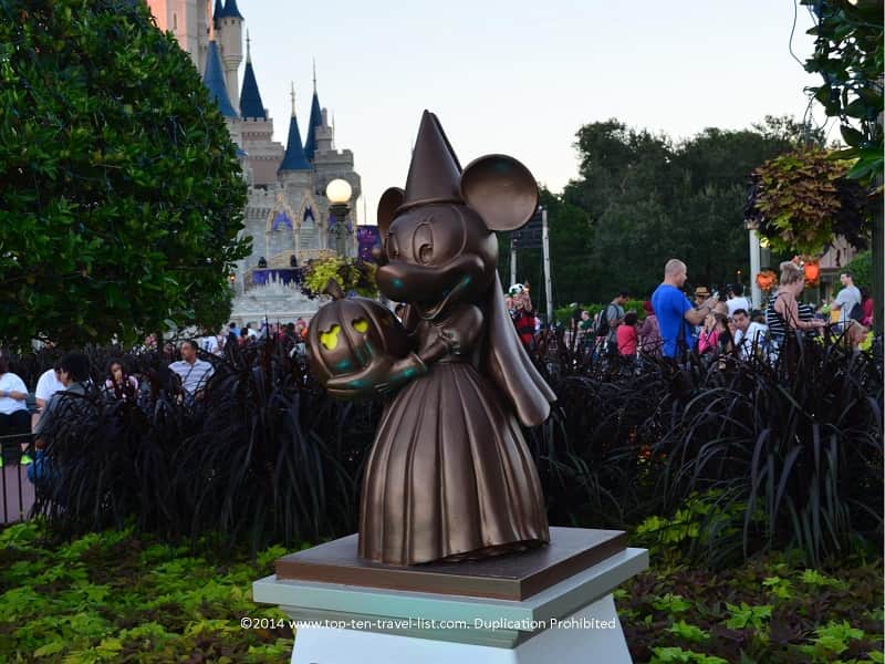 Minnie mouse dressed up for Halloween