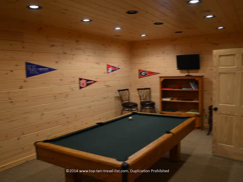 Pool table - Appalachian Promise - Mount Laurel Cabin Rentals - Blue Ridge, Georgia