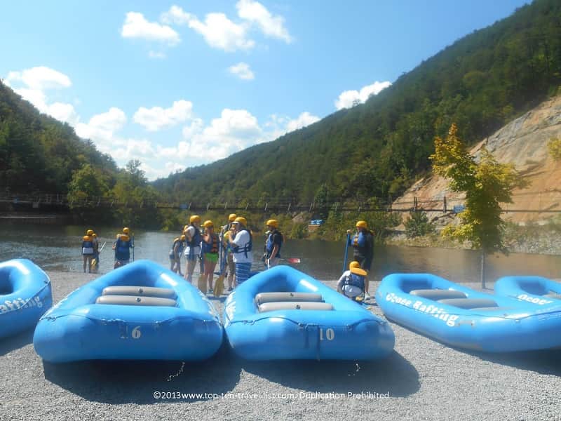 Whitewater rafting on the Ocoee river