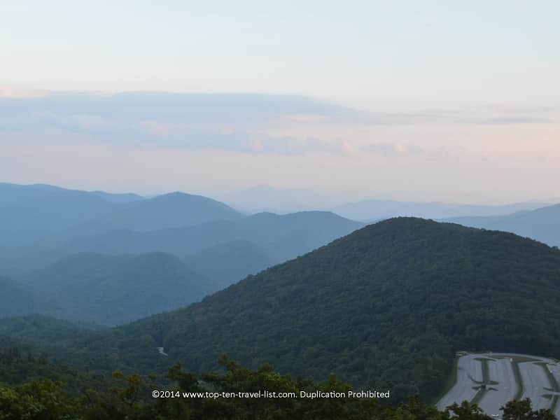 Pretty sunset views at Brasstown Bald in Northern Georgia 