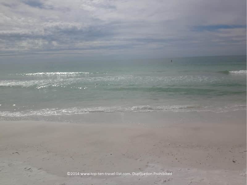 Crystal clear water of Anna Maria Island beach, Florida 