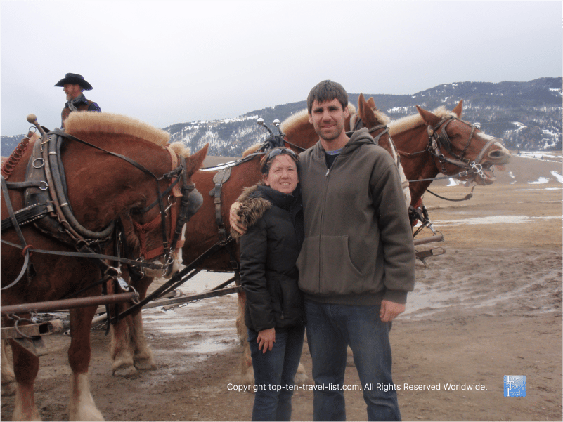 Photo at the National Elk Refuge in Jackson Hole 