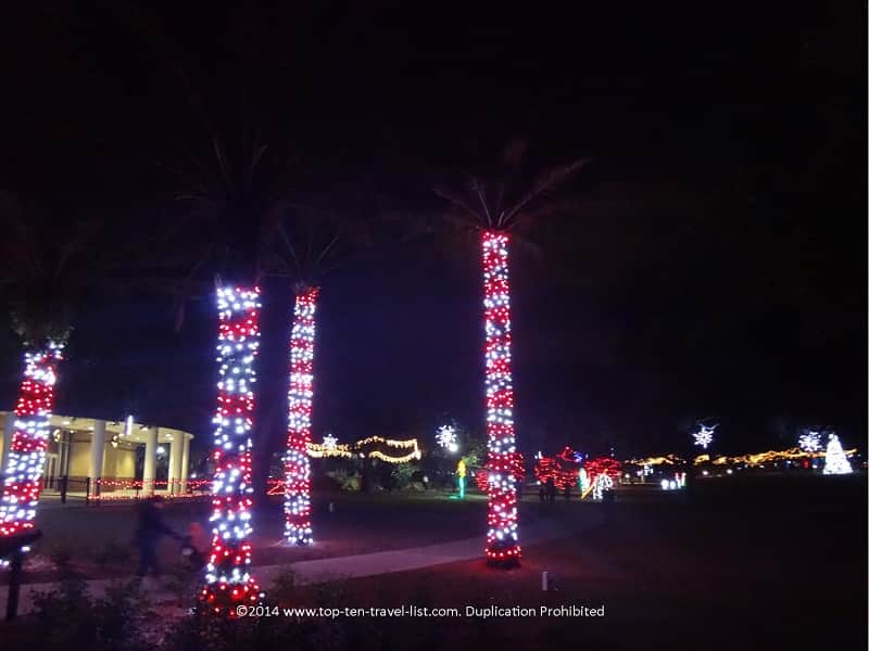 Candy cane trees at Largo Central Park